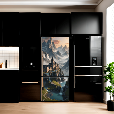 Print Decorare Frigider - Folie imprimata color pentru decor Frigider, dimensiune 200 x 90cm, model: AVX-FR16