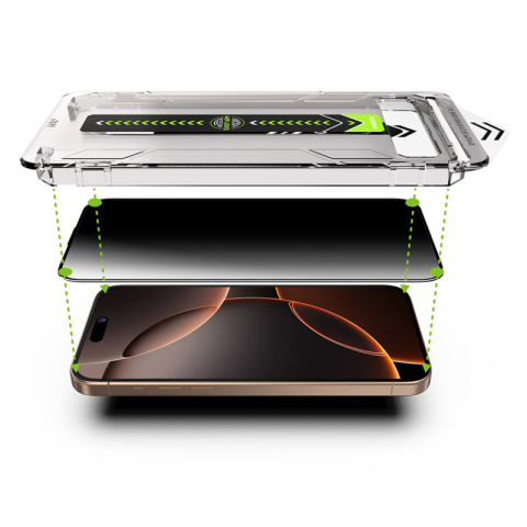 Folie iPhone 17 Pro Max Techsuit TitanGlass FullCover, privacy [3]