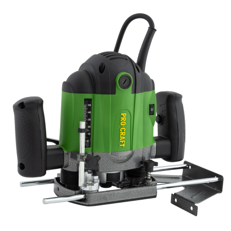 Freze lemn - Freza lemn ProCraft POB1700, 1200 W, 26000 RPM, 50 mm Set 12 freze pentru lemn