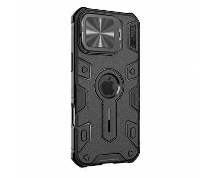 Husa iPhone 16 Pro Max MagSafe pentru Apple, Nillkin, CamShield Armor Prop, Neagra [3]
