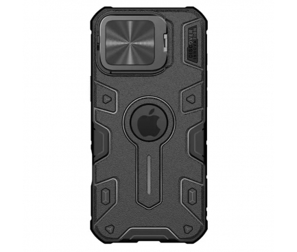 Husa iPhone 16 Pro Max MagSafe pentru Apple, Nillkin, CamShield Armor Prop, Neagra [2]