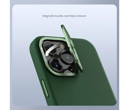 Husa iPhone 16 Pro Max MagSafe pentru Apple , Nillkin, Lens Wing, Verde [4]