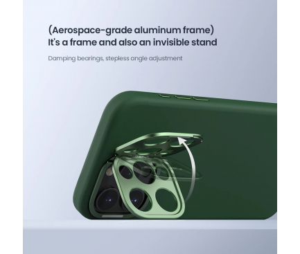 Husa iPhone 16 Pro Max MagSafe pentru Apple , Nillkin, Lens Wing, Verde [3]