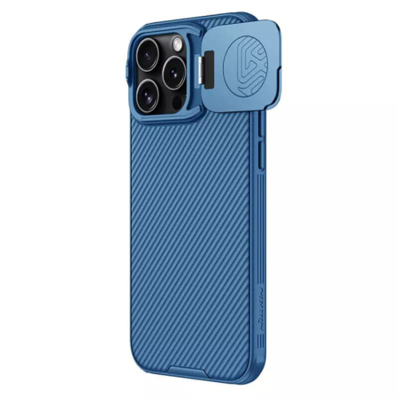 Husa iPhone 16 Pro Max Nillkin CamShield Prop, albastru [2]