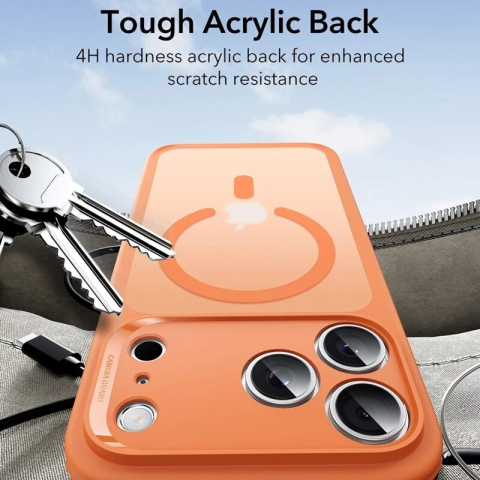 Husa iPhone 17 Pro Max ESR Classic Hybrid HaloLock, portocalie [2]