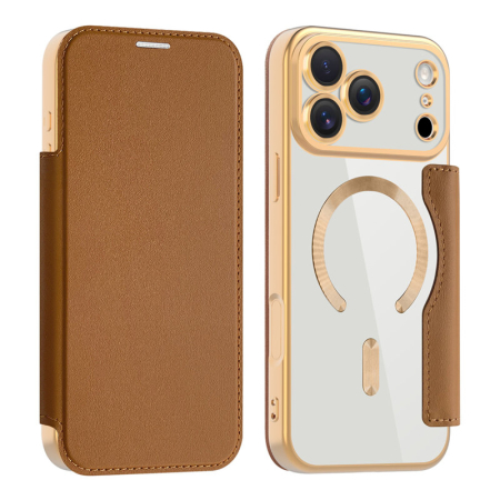 Husa iPhone 17 Pro Max Techsuit SmartMag Book Case, maro [1]