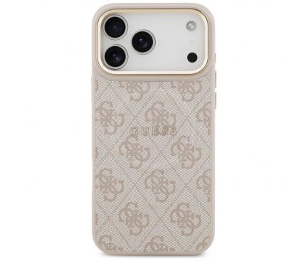 Husa MagSafe pentru Apple iPhone 17 Pro, Guess, 4G Classic, Roz [2]