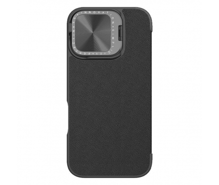 Iphone 16 - Husa pentru Apple iPhone 16, Nillkin, Qin Prop Plain, Neagra