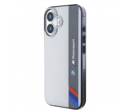 Husa pentru Apple iPhone 16 Plus, BMW, Motorsport IML Vertical Stripe, Gri [1]