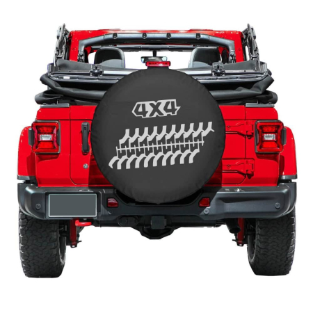 Huse Protectie si Prelate Auto - Husa roata de rezerva din "imitatie piele" neagra, pentru autovehicule de teren, marime 16"