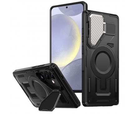 Huse telefoane - Husa pentru Samsung Galaxy S24+ S926 MagSafe  , Techsuit, CamVault, Neagra