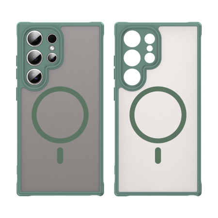 Husa Samsung Galaxy S24 Ultra Techsuit HaloFrost II MagSafe, verde [1]