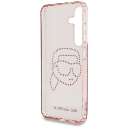 Husa Samsung Galaxy S25 Karl Lagerfeld IML Rhinestones, Karl Head, roz, [1]