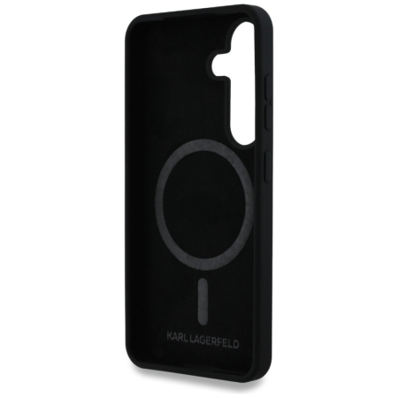 Husa Samsung Galaxy S25 Karl Lagerfeld  Silicone Double Heads MagSafe, negru, KLHMS25SSKCHTCK Ultimele 3 produse [2]