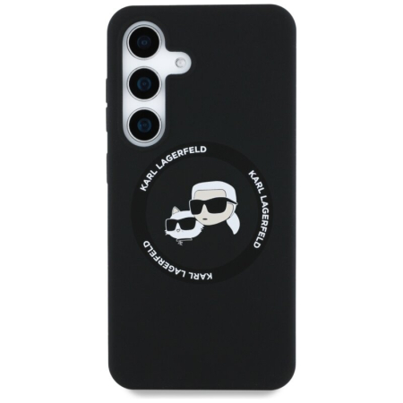 Husa Samsung Galaxy S25 Karl Lagerfeld  Silicone Double Heads MagSafe, negru, KLHMS25SSKCHTCK Ultimele 3 produse [1]