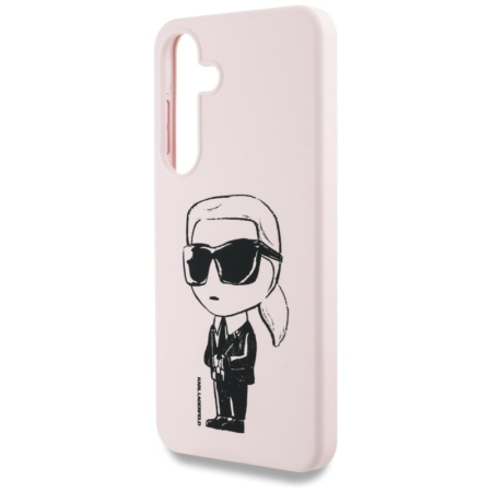 Husa Samsung Galaxy S25 Karl Lagerfeld  Silicone Graffiti MagSafe, Ikonik Roz [1]