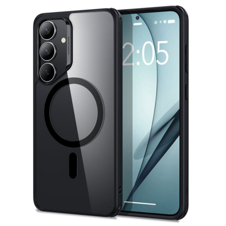 Samsung S25 Plus - Husa Samsung Galaxy S25 Plus ESR Classic Hybrid HaloLock, negru/transparenta