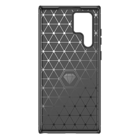 Husa telefon Samsung Galaxy S24 Ultra Techsuit Carbon Silicone, negru [2]