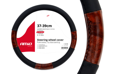 Accesorii Interior - Husa volan imitatie lemn SWC-03-M (37-39cm)