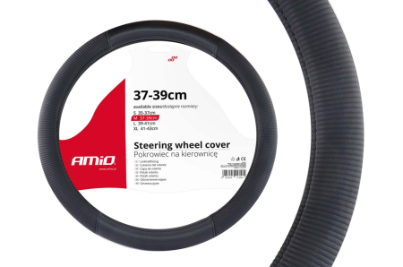 Accesorii Interior - Husa volan neagra model Relax SWC-24-M (37-39cm)