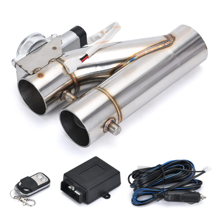 Tuning Auto - Kit Cut-Off Valve tip "Y" pentru schimbare traseu evacuare cu telecomanda, diametru 50mm