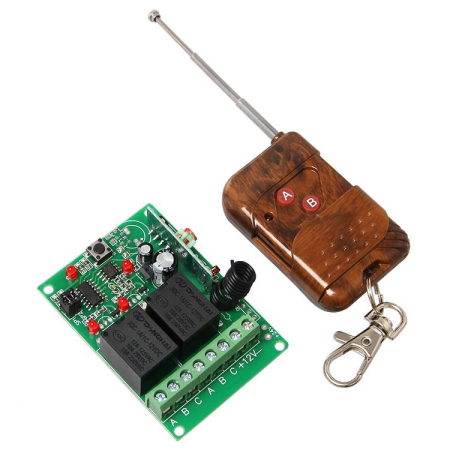 Kituri DIY - Kit Telecomanda + Receptor cu 2 canale pentru automatizari (tip1)