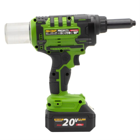 Masina de nituit nituri-pop cu 2 acumulatori 2 Ah si incarcator PROCRAFT PRG20 [2]