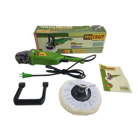 Polizoare si Slefuitoare - Masina de polisat Procraft PM2100E, 180 mm, variator 3300 rpm, 2.1 kW, LCD display