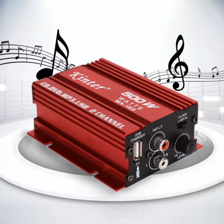 Amplificatoare Auto - MINI amplificator auto, stereo, 500 W max, cu incarcare USB