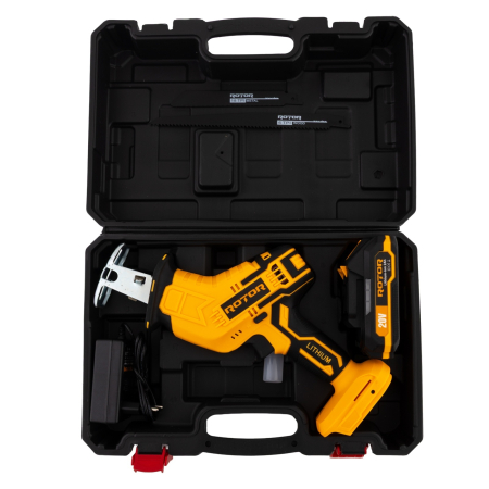 Mini fierăstrău tip sabie cu acumulator R-FS2A 20V / 2Ah, Brushless, 1 X ACUMULATOR, 3 X LAME [3]