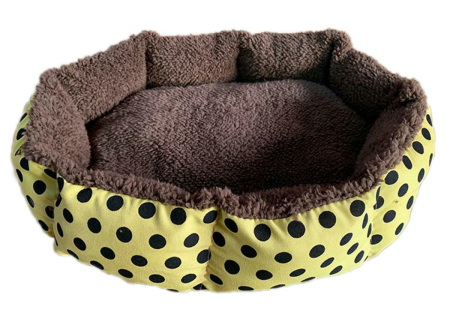 Paturi si Saltele Animale - Pat pentru Caine sau Pisica Galben AG602I, 35 x 37 cm