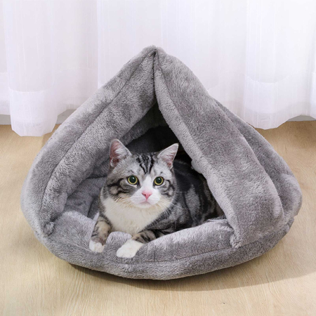 Paturi si Saltele Animale - Pat pentru Caine sau Pisica Gri AG602D