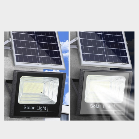 Proiector LED SMD 800W Voltix cu incarcare solara, panou solar si telecomanda [2]