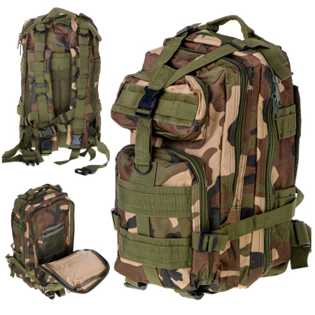 Accesorii Calatorie - Rucsac Tactic Militar, culoare CAMO, capacitate 25l