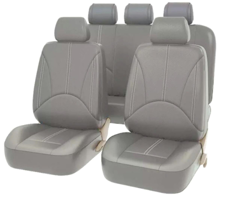 Huse Auto - Set 11 huse scaun auto UNIVERSALE din piele ecologica GRI, AVX-AG338G