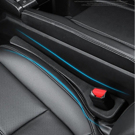 Ornamente Interior - Set 2 protectii anti-cadere obiecte intre scaune, culoare NEGRU, dimensiune 40 x 6,5 cm