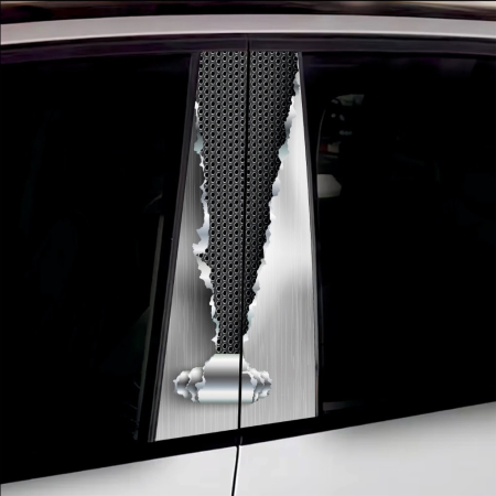 Stickere Stalp Usa - Set 2 stickere decorative pentru stalpii usilor, print autoadeziv de inalta rezolutie, dimensine 2 buc x 50 x 22 cm , cod: AVX-SSU-06