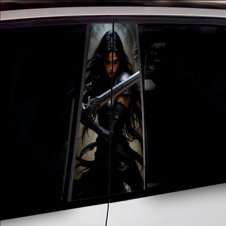 Stickere Stalp Usa - Set 2 stickere decorative pentru stalpii usilor, print autoadeziv de inalta rezolutie, dimensine 2 buc x 50 x 22 cm , cod: AVX-SSU-15