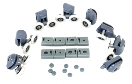 Accesorii Casa - Set 24 piese reconditionare cabina de dus, culoare Gri