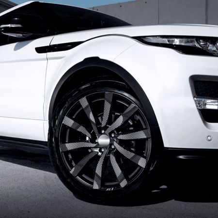 Folii Colantare Jante - Set 4 Folii Imprimate Outdoor cu EcoSolvent, autoadezive, pentru decorarea jantelor auto, dimetru 60 cm, model FJT-22