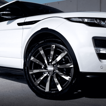 Folii Colantare Jante - Set 4 Folii Imprimate Outdoor cu EcoSolvent, autoadezive, pentru decorarea jantelor auto, dimetru 60 cm, model FJT-24