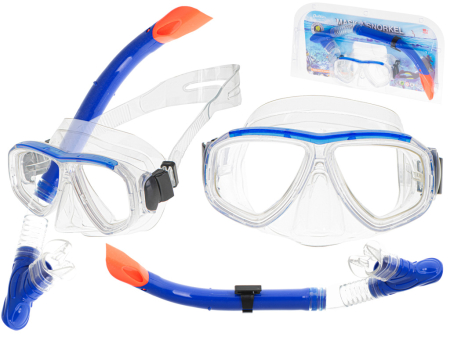 Accesorii Gradina - Set Masca + Snorkel pentru inot si scufundari, pentru adulti si adolescenti, dimensiune universala, reglabila