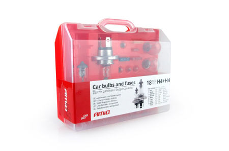 Becuri Halogen - Set rezerva becuri si sigurante 19 buc 2xH4