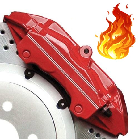 Vopsele Auto - Spray Vopsea Rezistenta Termic pentru Etrieri, culoare Rosie, 400ml, Champion Color, 150 °C