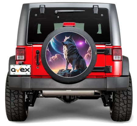 Sticker Roata de Rezerva - Sticker Auto "Roata de Rezerva" rezistenta la intemperii si raze UV, diametru 55 cm, Cod: AVX-RR02