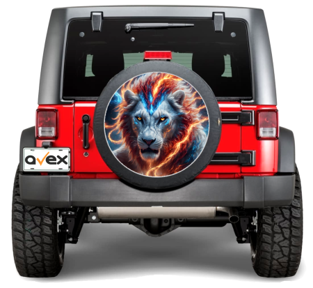 Sticker Roata de Rezerva - Sticker Auto "Roata de Rezerva" rezistenta la intemperii si raze UV, diametru 55 cm, Cod: AVX-RR05