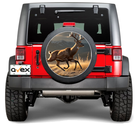 Sticker Roata de Rezerva - Sticker Auto "Roata de Rezerva" rezistenta la intemperii si raze UV, diametru 55 cm, Cod: AVX-RR06