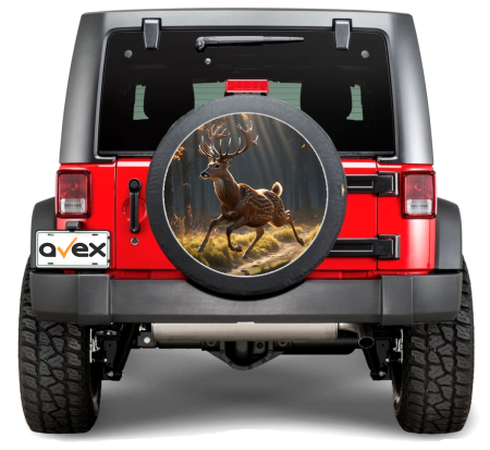 Sticker Roata de Rezerva - Sticker Auto "Roata de Rezerva" rezistenta la intemperii si raze UV, diametru 55 cm, Cod: AVX-RR07