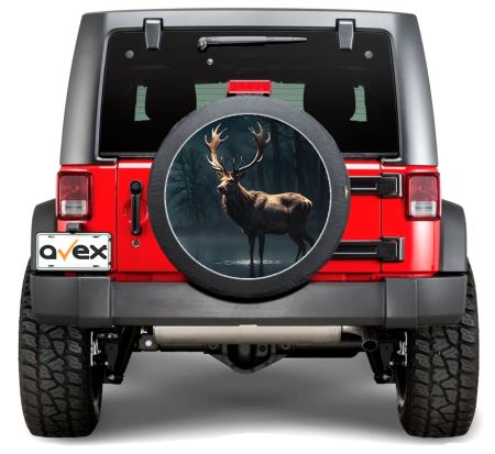 Sticker Roata de Rezerva - Sticker Auto "Roata de Rezerva" rezistenta la intemperii si raze UV, diametru 55 cm, Cod: AVX-RR08