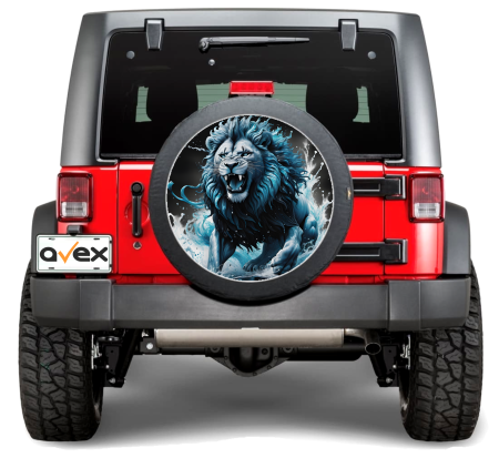 Sticker Roata de Rezerva - Sticker Auto "Roata de Rezerva" rezistenta la intemperii si raze UV, diametru 55 cm, Cod: AVX-RR10